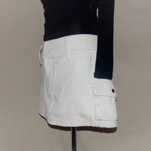 Load image into Gallery viewer, Princess Polly white cargo mini skirt (W31)
