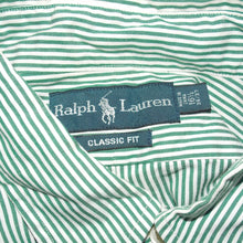 Load image into Gallery viewer, Ralph Lauren green stripped polo (L)
